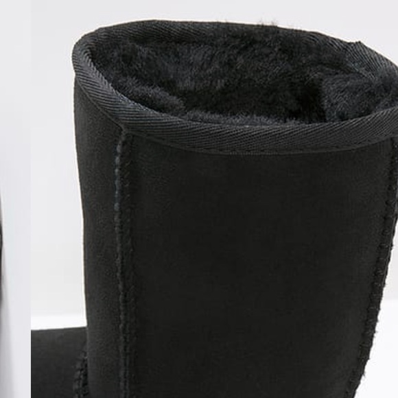 UGG Australia Classic Short Black Leather NWB - Picture 6 of 7